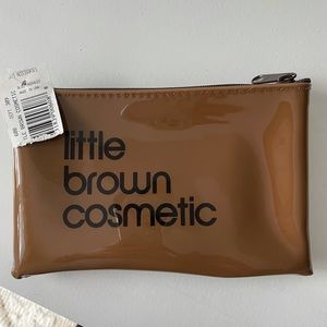 Bloomingdales Little Brown Cosmetic Case